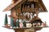 8-day Black Forest house style cuckoo clock with kissing couple, music and dancers