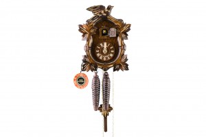 1-day carved fashion cuckoo clock with bird and leaves